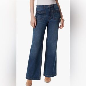 Jessica Simpson Tease High Rise Wide Leg Jeans Stretchy Casual Plus Size 22